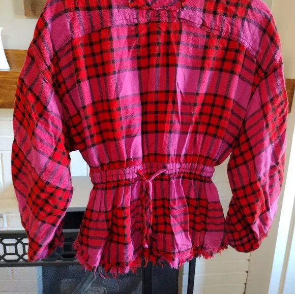 We the Free Pacific dawn plaid button down - Picture 4 of 5